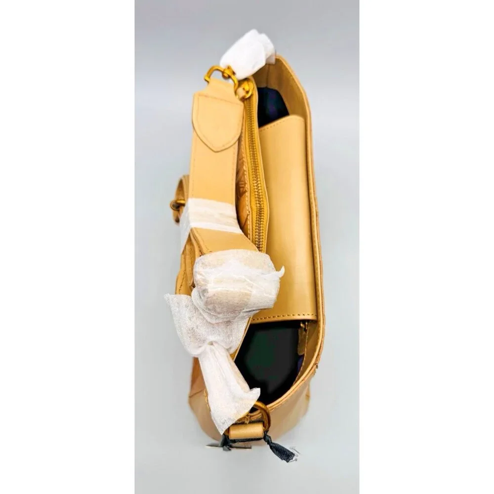 Sharif Hieroglyphic Embossed Leather Purse Satchel Removable Horus Keychain - Picture 7 of 13